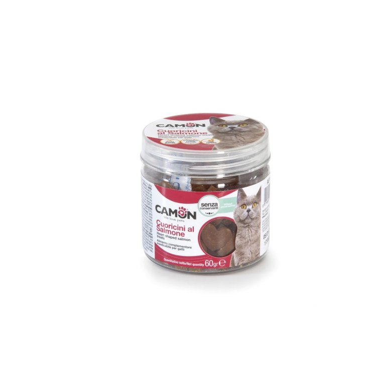 CAMON Coeurs Au Saumon Snack Pour Chats 60g