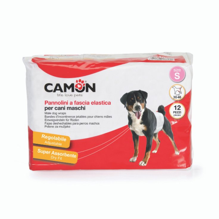 Camon Couches à Bande Élastique Pour Chiens Mâles Taille 1 12 Pièces