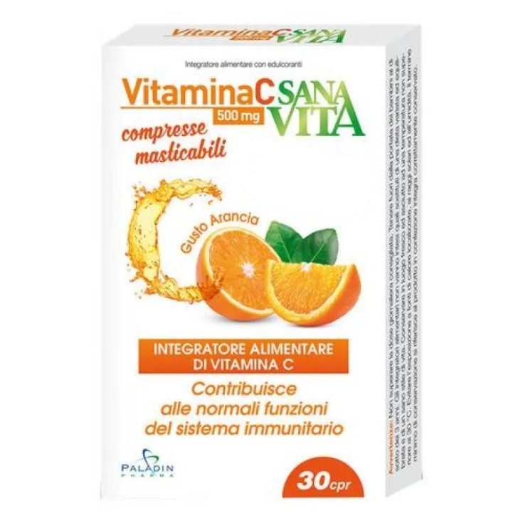 Paladin Pharma Sanavita Vitamine C Comprimés à Croquer 30 Comprimés