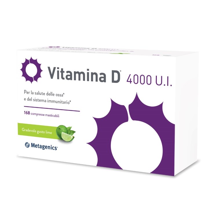 Vitamine D 4000 UI Metagenics™ 168 Comprimés à Croquer