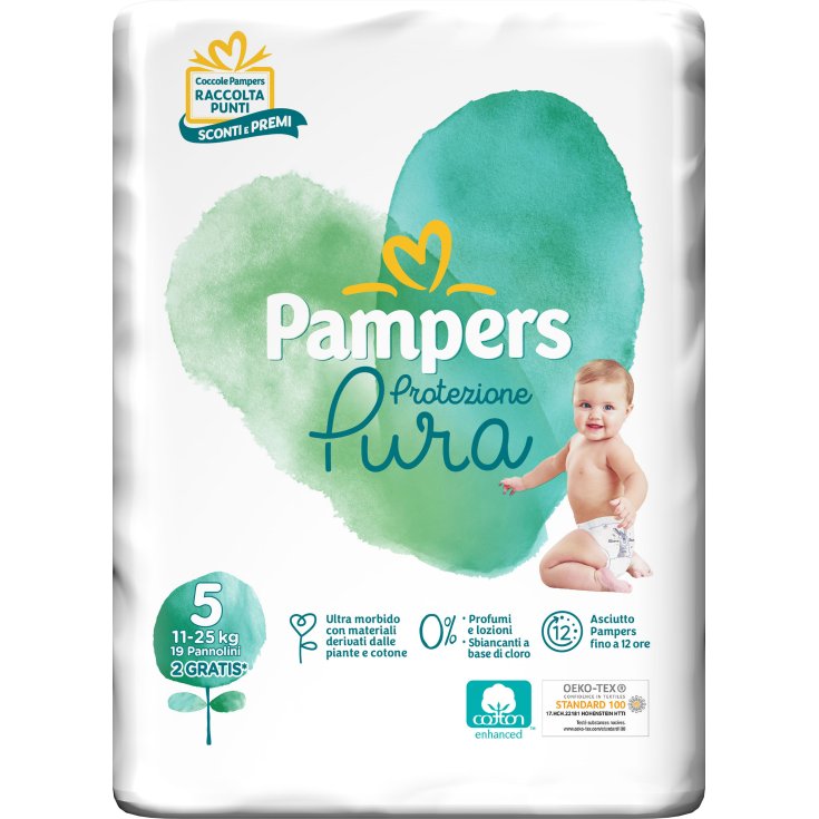 Pampers Naturello Taille 5 JUNIOR (11-25Kg) 19 Couches