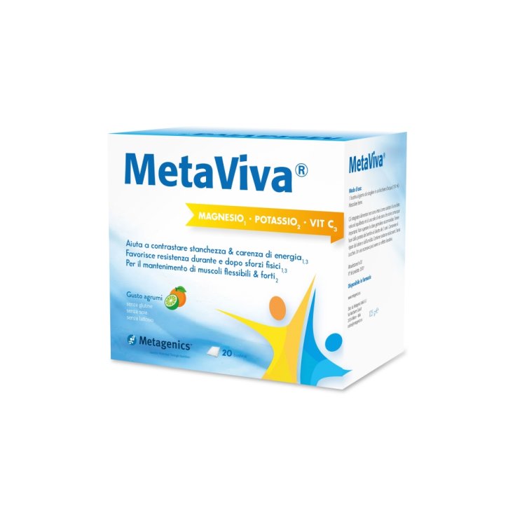 MetaViva® Magnésium Potassium Vitamine C Metagenics™ 20 Sachets