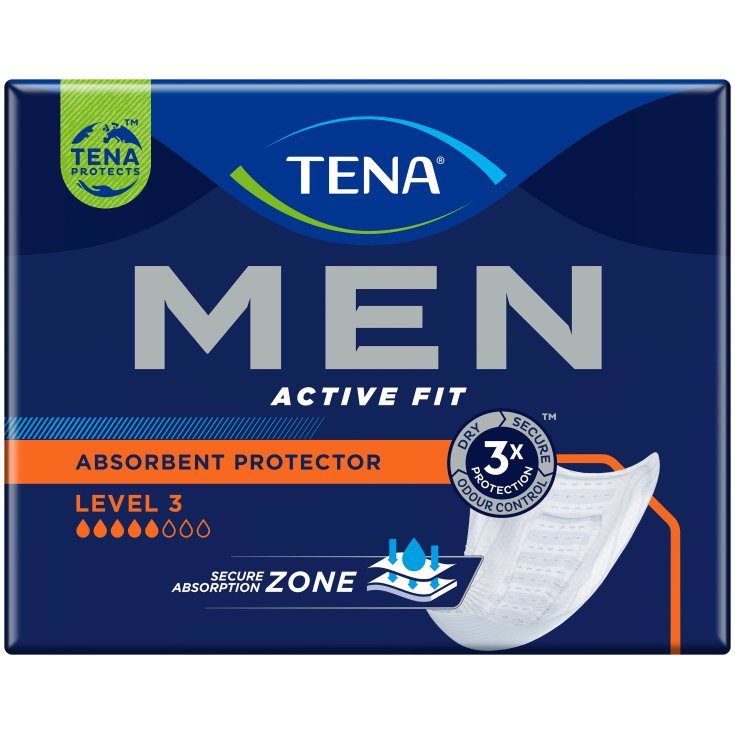 Tena Men Level 3 Assobenti Pour Homme 8 Pièces