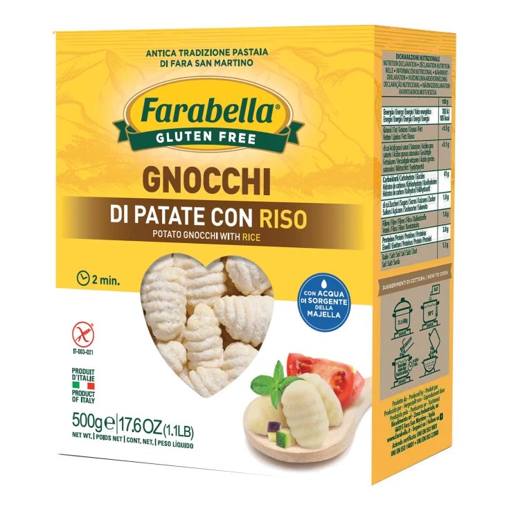 Gnocchis de pommes de terre au riz Farabella® SANS GLUTEN 500g