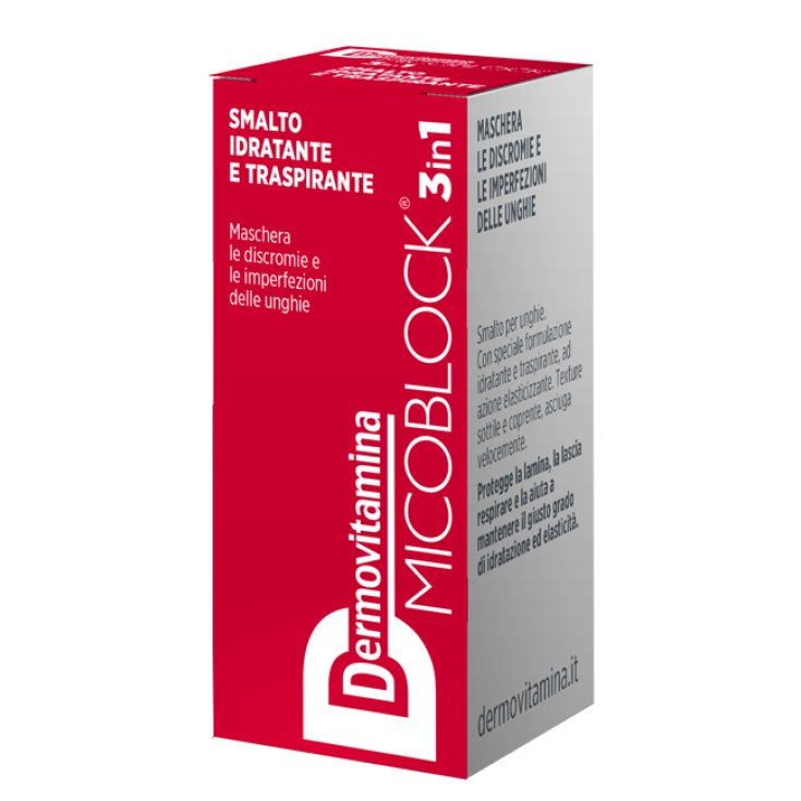 Micoblock® Vernis à Ongles Hydratant Et Respirant 3 En 1 Dermovitamina 5 ml