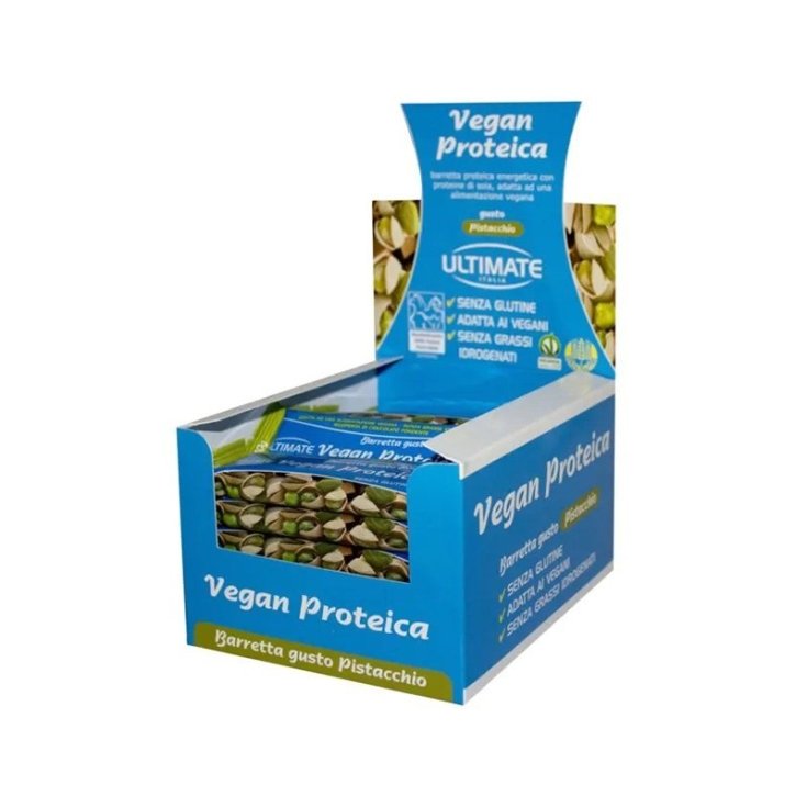 Ultimate Vegan Protein Bar Goût Pistache 24 pièces 40g