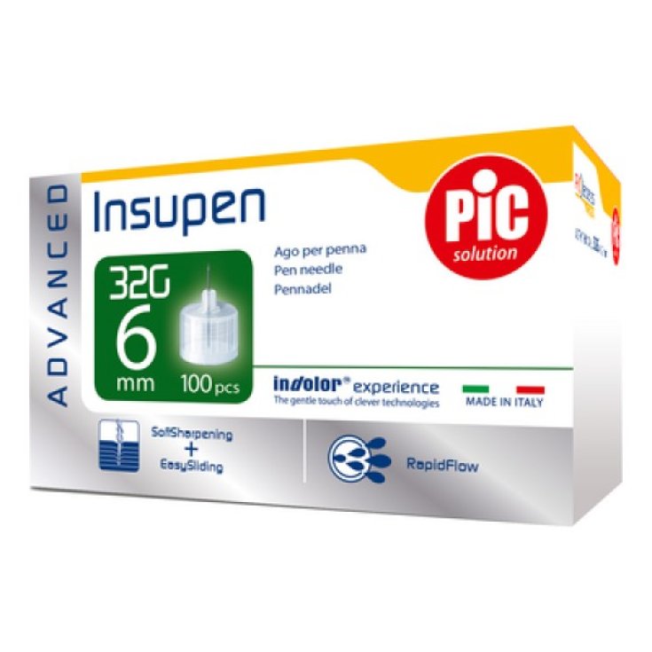 Insupen Advanced G32 6mm Pic Solution 100 pièces