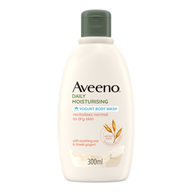 Bain Douche Aveeno Yogourt Hydratant Quotidien 300ml Abricot et Miel