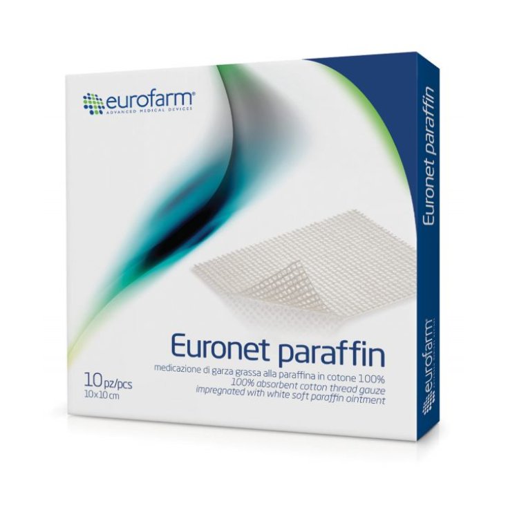 Euronet Paraffine Eurofarm 10 Gaze de paraffine grasse