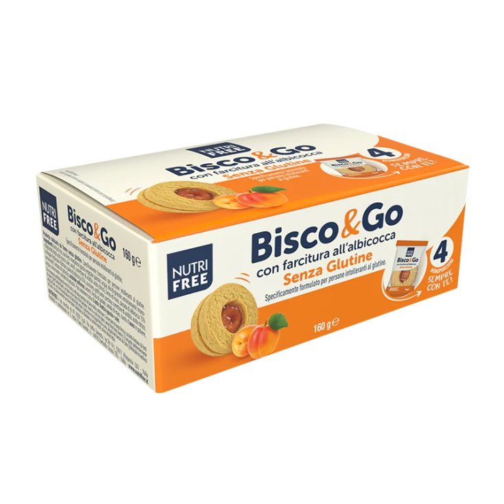 NutriFree Abricot Bisco & Go Boîte 160g