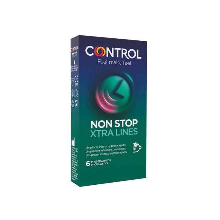 Control Non Stop Xtra Lines 6 Préservatifs
