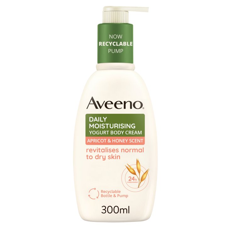 Crème Corporelle Hydratante Quotidienne Au Yaourt Aveeno 300ml Miel D'Abricot
