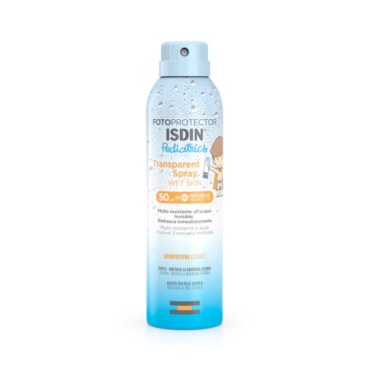 Spray Transparent Peau Humide SPF50 Photoprotecteur ISDIN® Pediatrics 250ml