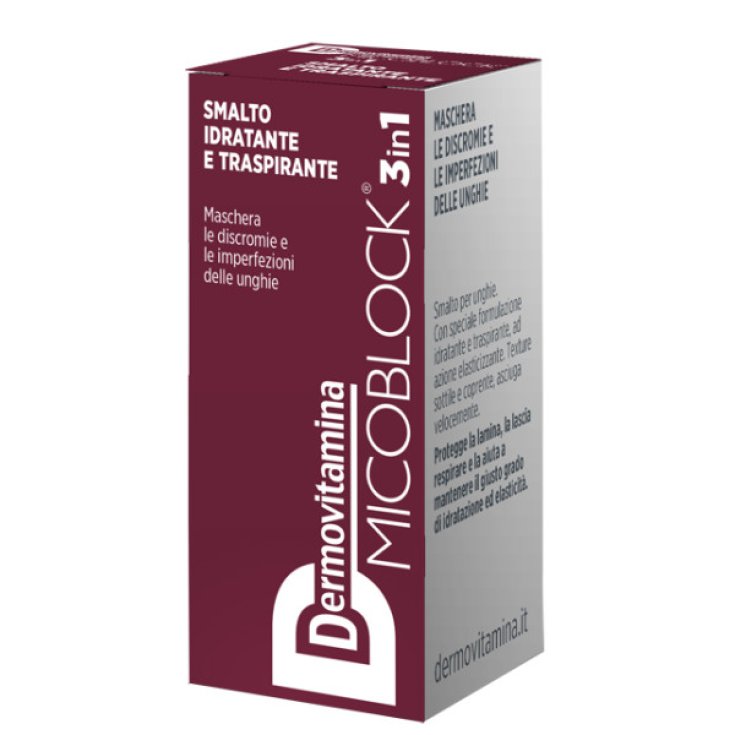 Micoblock® Vernis à Ongles Hydratant Et Respirant 3 En 1 Dermovitamina 5 ml