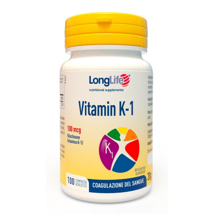 Vitamine K LongLife 100 Comprimés Enrobés
