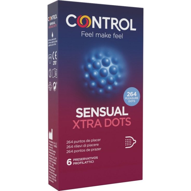 Sensual Xtra Dots Control 6 pièces