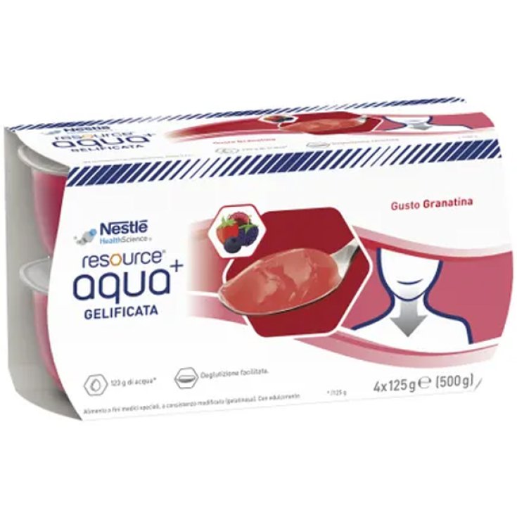 Resource® Aqua + Grenadine Nestlé 4X125g