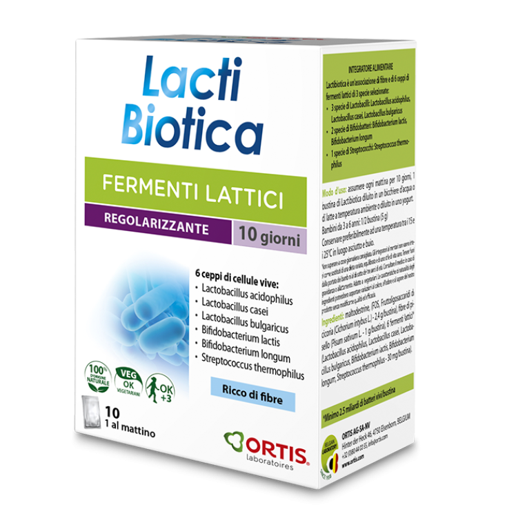 Lacti Biotica Ferments Lactiques Ortis 10 Sachets