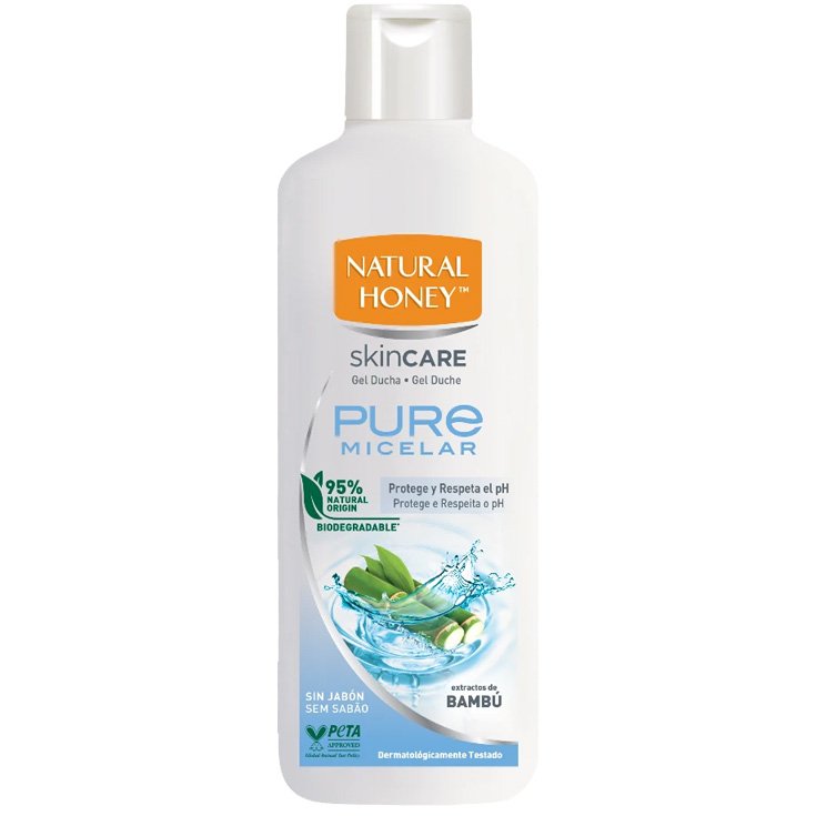 Gel douche micellaire pur au miel naturel sans savon 650 ml