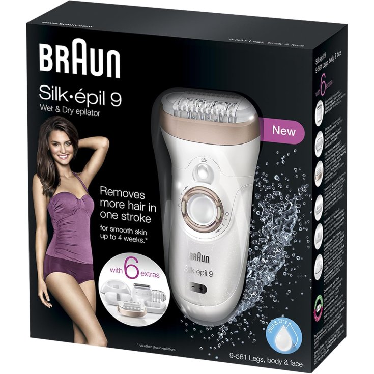 Épilateur électrique Braun Silk Epil 9 9561 Bronze Épilateur électrique Braun Silk Epil 9 9561 Bronze