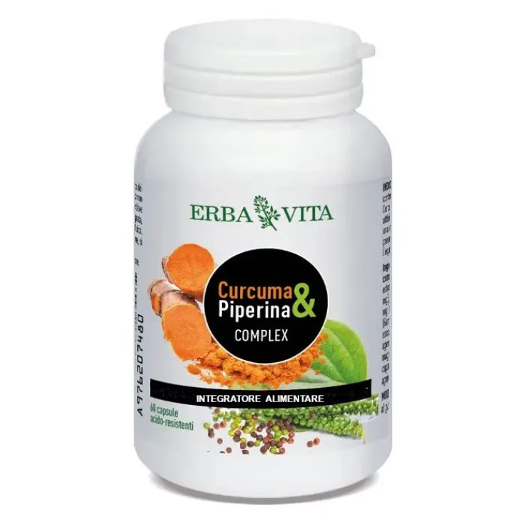 Complexe Curcuma & Piperita Erba Vita 60 Gélules