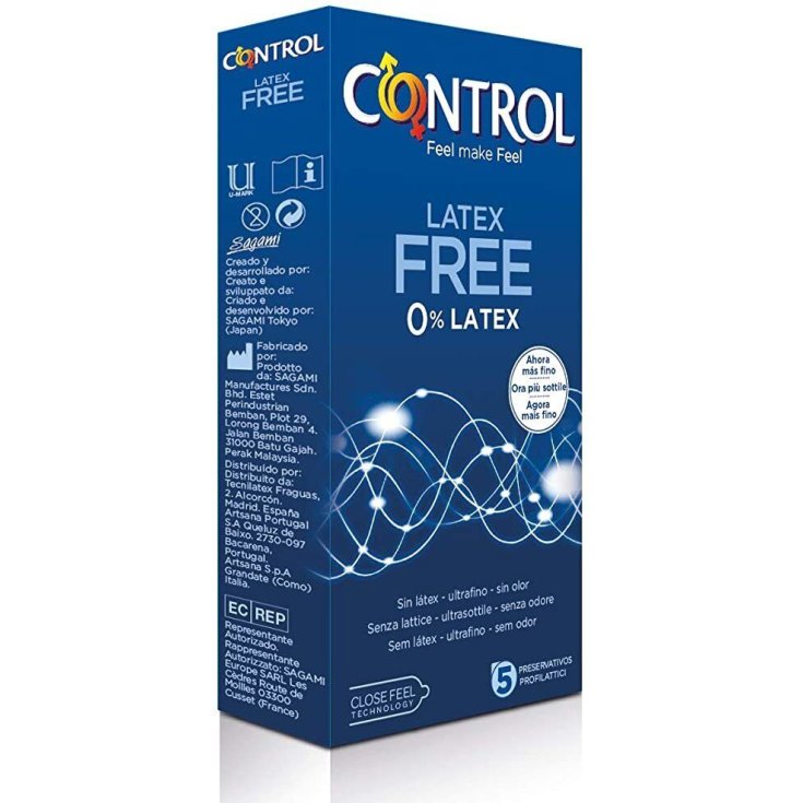 Nouveau Latex Free Control 5 Préservatifs 0% Latex