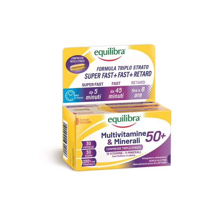 Multivitamines & Minéraux 50+ Equilibra® 30 Comprimés