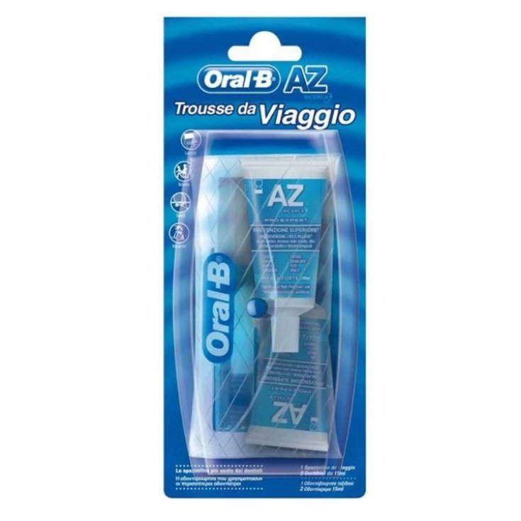 Oral-B® TRAVEL PACK BROSSE À DENTS + DENTIFRICE AZ