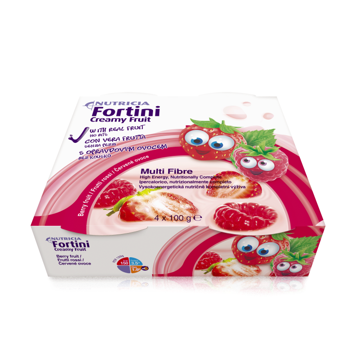 Fortini Crémeux Fruits Fruits Rouges Nutricia 4x100g