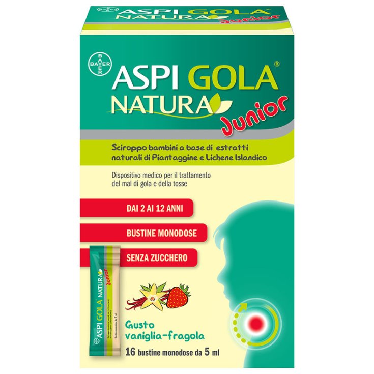 Aspi Gola® Natura Junior Bayer 16 Sachets