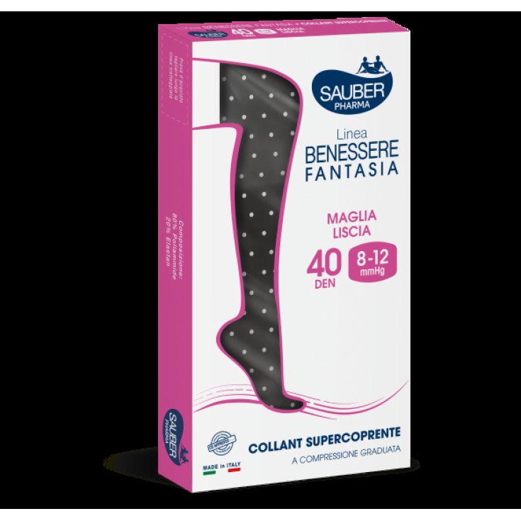 Collants super-opaques 60DEN Sauber Black Pios Bianchi Taille 2 Small