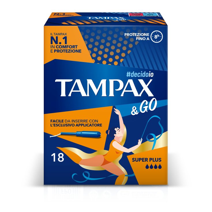 Tampax & Go Super Plus 18 Absorbants internes