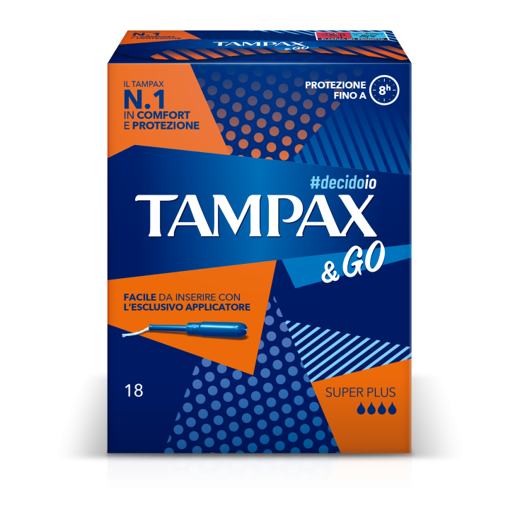 Tampax & Go Super Plus 18 Absorbants internes