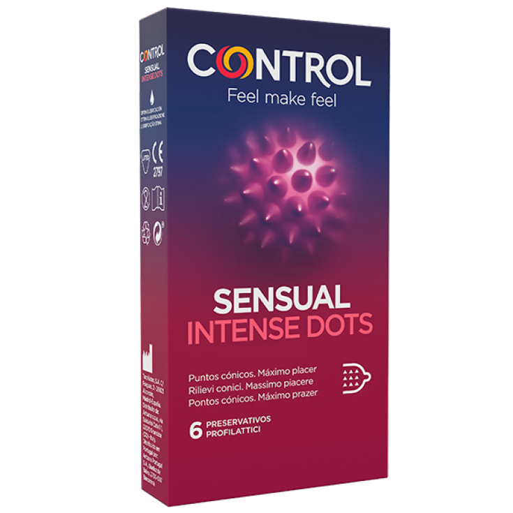 Sensual Intense Dots Control 6 Préservatifs