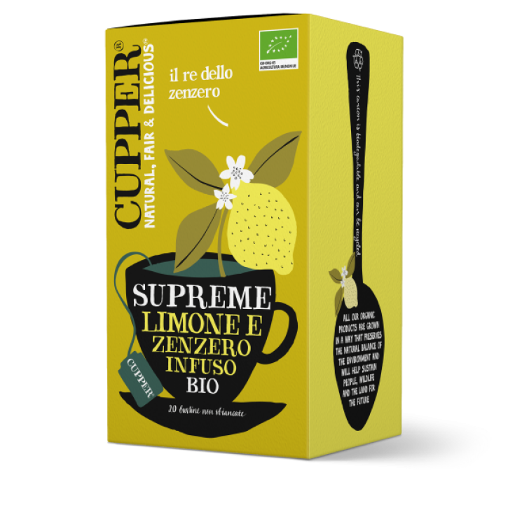 Suprême Citron Et Gingembre Infusé Bio CUPPER® 20 Sachets