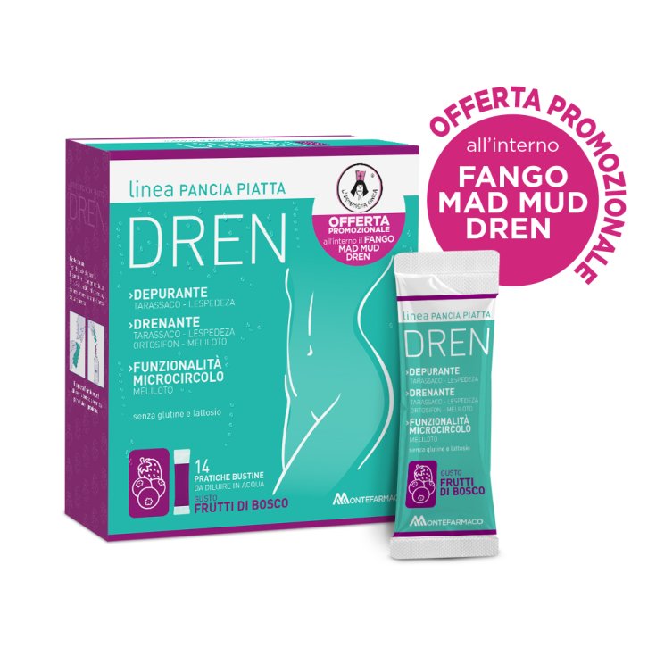 Ventre Plat Baies Dren MONTEFARMACO 14 StickPack