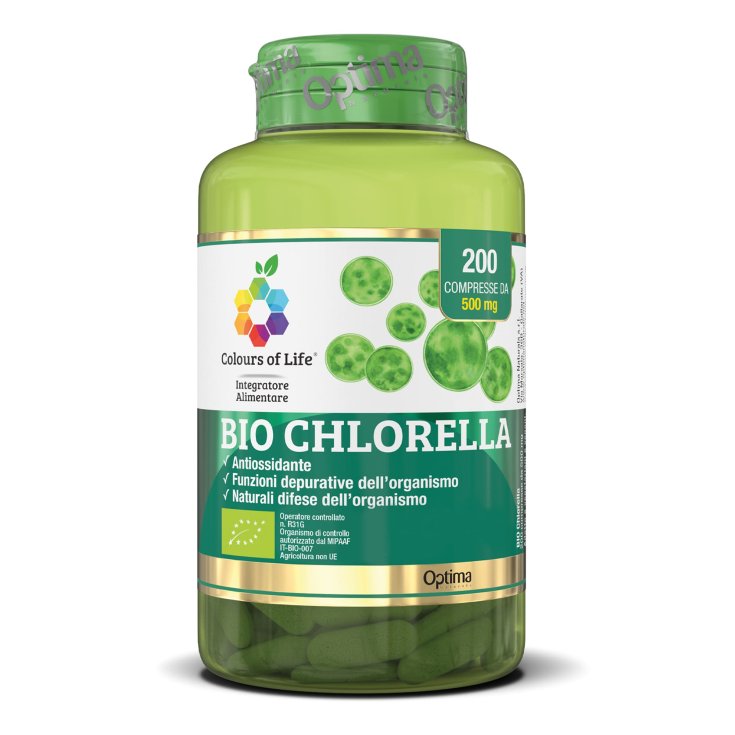 Bio Chlorella Couleurs de Vie Optima 200 Comprimés
