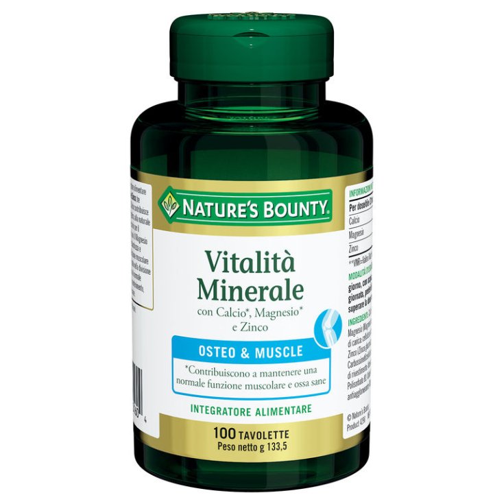 Nature's Bounty Vitalité Minérale 100 Comprimés