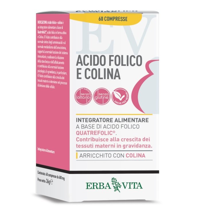 Acide Folique Et Choline Erba Vita 60 Comprimés