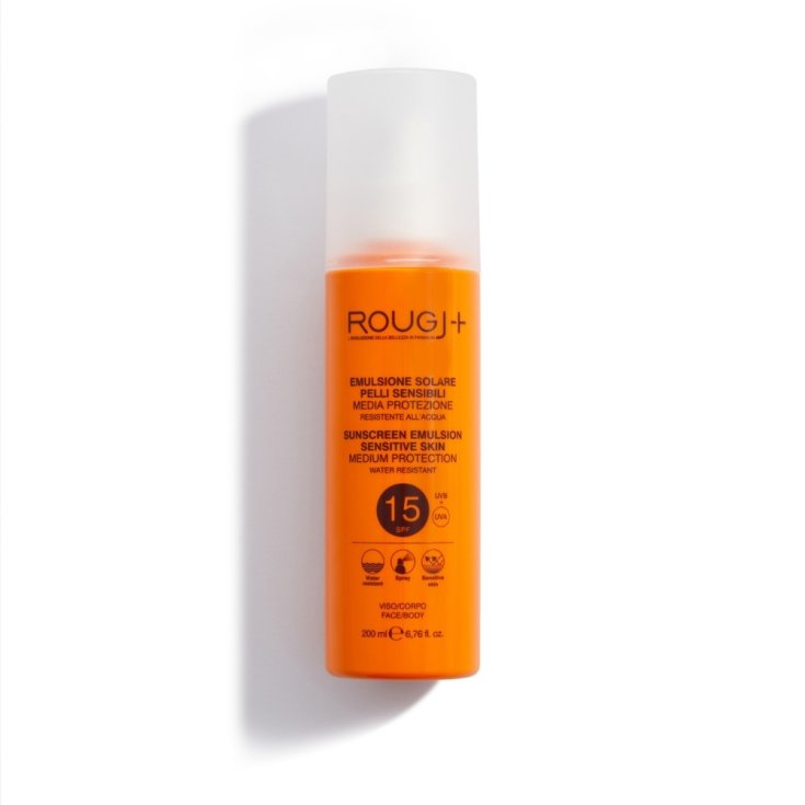 Crème Solaire Peaux Sensibles SPF15 Rougj+ 200ml