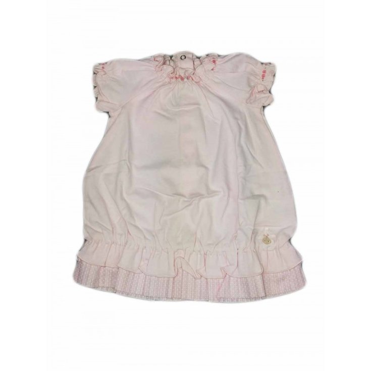 CHICCO Robe Bébé Fille Rose en Coton Taille 9 Mois