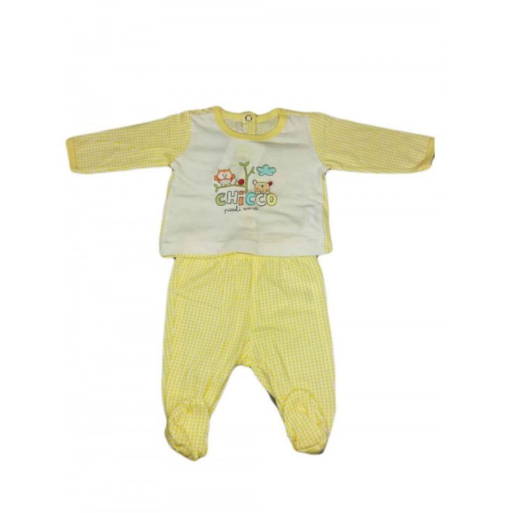 Costume 2 pièces Coton CHICCO Jaune Taille 1 Mois