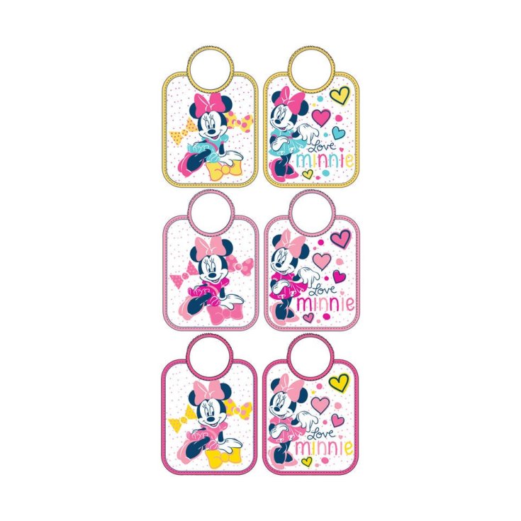 Pack 6 pièces bavoir bébé bavoirs bébé bavoirs ellepi Disney baby Minnie TU