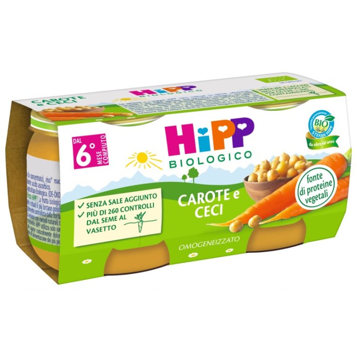 HiPP Carottes Et Pois Chiches Bio 2X80g