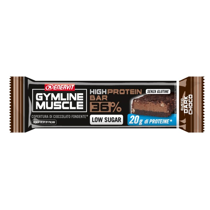 Barre Hyper Protéinée 36% Chocolat Noir Enervit Gymline Muscle 55g