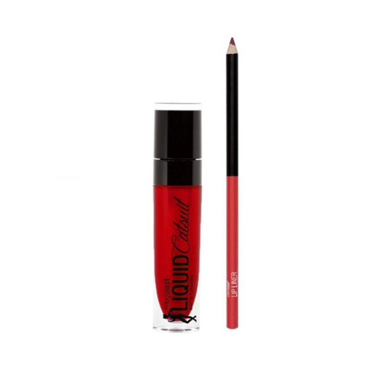 E930 Rouge à Lèvres Liquide + Crayon Rouge Wet N Wild® 1 Kit