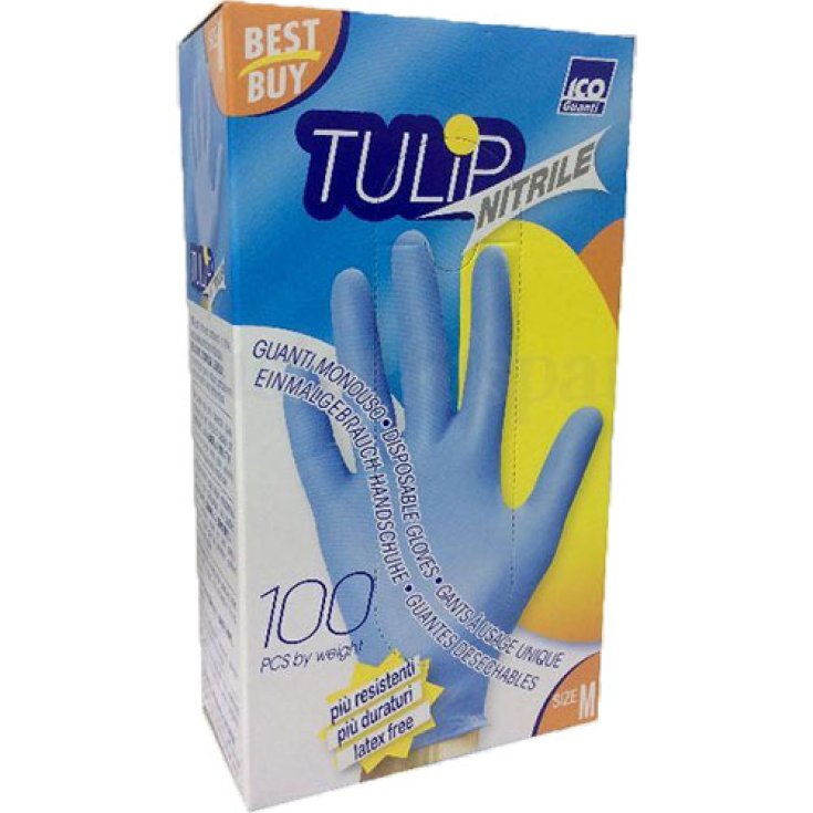 Gants Nitrile Noir Taille M Tulipe 100 Pièces