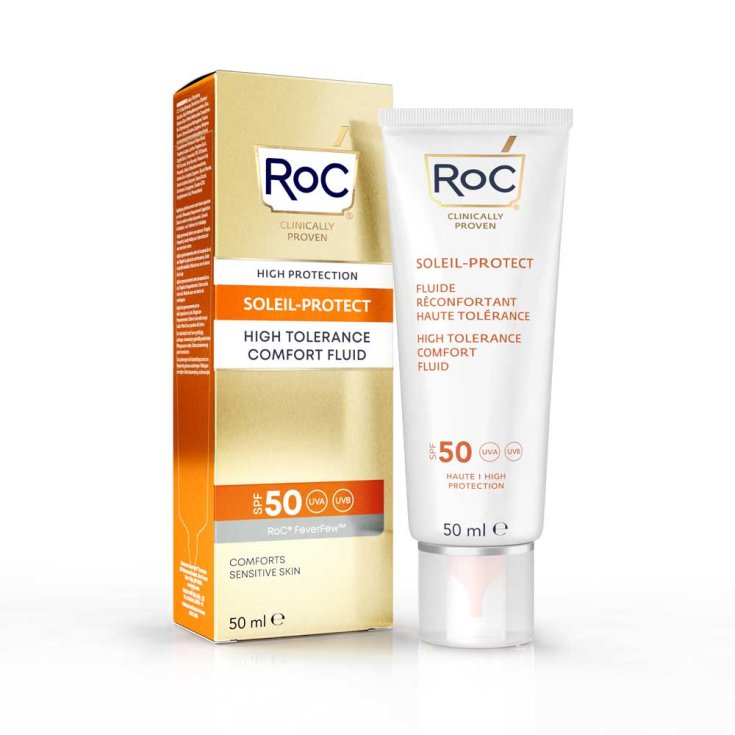 SOLEIL PROTECT Fluide Visage Confort Haute Tolérance SPF50 + RoC 50 ml