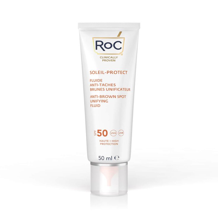 SOLEIL PROTECT Fluide Visage Uniformisant Anti-Taches SPF50 + RoC 50 ml