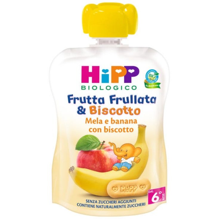 Mélange de fruits & Biscuit Biologique HiPP Pomme Banane 90g